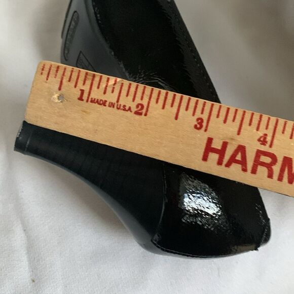 Aerosoles Size 6.5 Envy Black patent leather pumps square toe NWOT - Picture 7 of 9